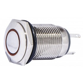 Кнопка Аско-Укрем TYJ 16-261 1NO+1NC 220В з підсвічуванням червона (A0140010092)