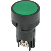 Пластикова кнопка E.Next e.mb.ea135 1NO+1NC без фіксації зелена (p0810131)