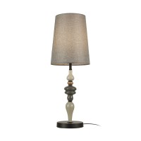 Настільна лампа Italux TB-22374A-BK Nerom E27 1x60W IP20 бежева