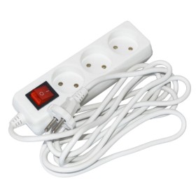 Подовжувач UEC STANDART П03В 3 місця 2Р/3м. 2х0.75 10А/250 з вимикачем