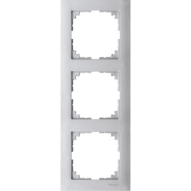 Трехместная рамка Schneider Electric M-PURE MTN4030-3660 алюминий