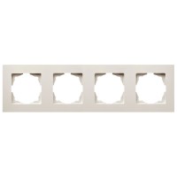 Рамка 4-місна Gunsan Eqona крем