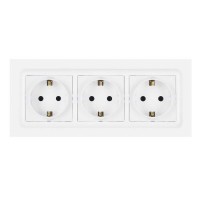 Розетка Nilson Unique белая 3-я с заземлением ( 28111060 )
