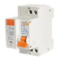 Вимикач диференційного струму ECOHOME ДВ 1Р+N 32A 30мА (ECO030010004)