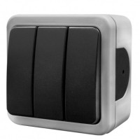 Выключатель 3-кл NE-AD MULTIMA 92-52-33 серый