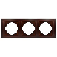 Рамка ELBI ZENA Woodline красное дерево 3-я ( 500-012900-227 )