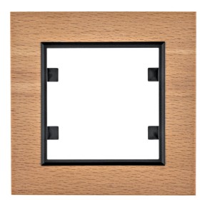 Одномісна рамка Hager WL9015 Lumina-Passion 1Х (дерево світле)