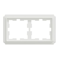 Двомісна рамка Schneider Electric Merten D-Atique MTN4020-4735 білий лотус