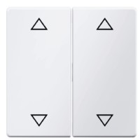 Двоклавішна клавіша вимикача Berker Qx 16446089 із символом «Стрілки» (полярна білизна)