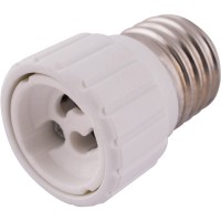 Пластиковий перехідник E.Next e.lamp adapter.Е27/GU10.white Е27 на GU10 (s9100041)