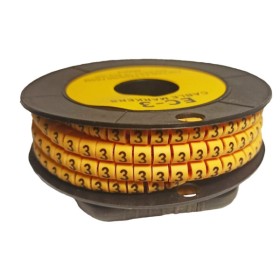 Маркер TNSy МК3 6-10мм² символ «3» 180шт (TNSy5502475)