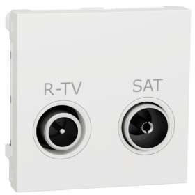 Одинарна розетка Schneider Electric NU345418 R-TV SAT 2М (біла)