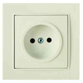 Розетка Nilson Thor кремова 1-на без заземлення ( 27121015 )