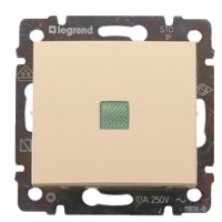 Механізм 1-кл. вимикача Valena з підсвічуванням, слонова кістка