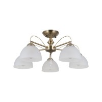 Люстра Italux PND-40623-5-AB Moreti E27 5x40W IP20 латунная
