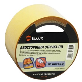 Двусторонняя лента Elcor 40206765 TRPP5010 на полипропиленовой основе 50мм (10м)