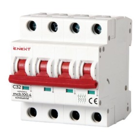 Модульный автоматический выключатель E.Next e.industrial.mcb.100.4.C32 4р 32А C (i0180033)
