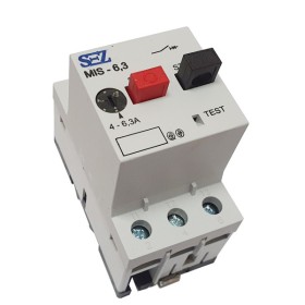 Автомат захисту двигуна Sez MIS25-6,3 (4-6,3А) з тепловим та електромагнітним розчіплювачем