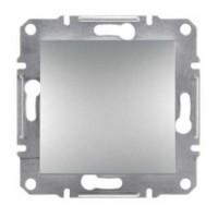 Вимикач кнопковий без рамки алюміній Asfora, EPH0700161