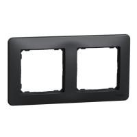 Двопостова рамка Schneider Electric Sedna Design чорна SDD314802