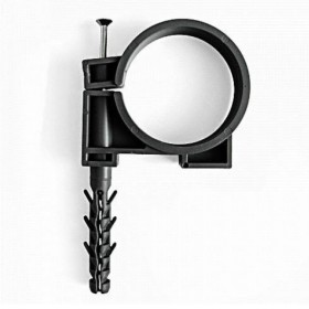 Обойма для труб і кабелю d=20-22мм чорна СКІМ ( С0800015 )