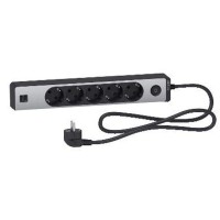 Подовжувач Schneider Electric ST945U1BA на 5 гнізд та 2хUSB (1,5м) алюміній