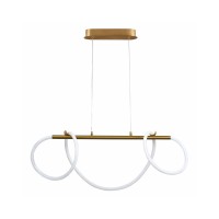 Люстра з світлодіодним шнуром Goldlux 327987 Emma Led 1x38W 4000K 4450Lm IP20 Золотий