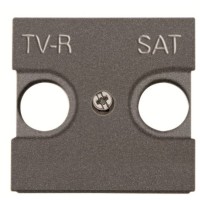 Центральна плата TV-R SAT розетки ABB Zenit 2CLA225010N1801 N2250.1 AN (антрацит)