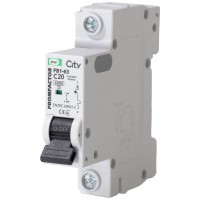 Автоматический выключатель Promfactor CITY FB1-63 1P C 20A 6кА (FB1CI1020)