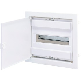 Металопластиковий електрощит ETI 001101025 ECG14 12+2 М з металевими білими дверцятами