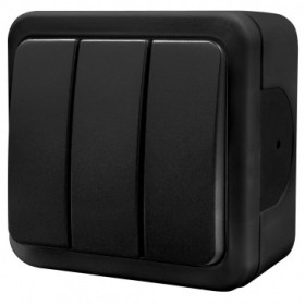 Вимикач 3-кл NE-AD MULTIMA 92-53-33 чорний