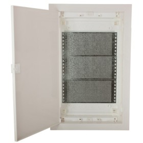 Мультимедійний щиток ETI 001101191 ECG42 MEDIA-PO (перфорована панель та пластикові білі двері)