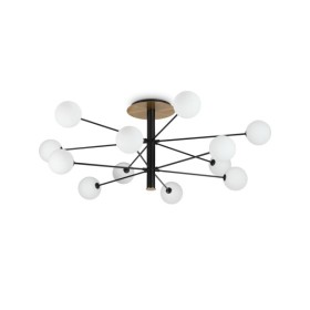 Люстра Ideal Lux 273709 Cosmopolitan G9 12x15W IP20 чорна