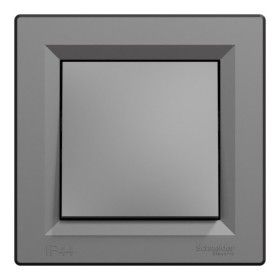 Одноклавішний вимикач Schneider Electric Asfora EPH0100271 (антрацит)