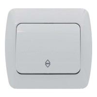 Выключатель ELBI ZIRVE Fixline белый 1кл проходной ( 501-010201-209 )