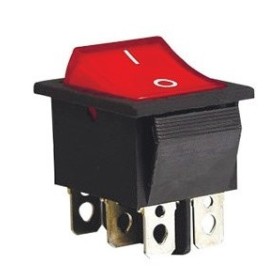 Переключатель TNSy KCD2-202 R/B красный (TNSy5500779)