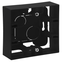 Підрозетник для зовнішнього монтажу Legrand Niloe Step 1-постовий чорний (863597)