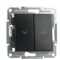 Вимикач жалюзі без рамки антрацит Asfora, EPH1300171