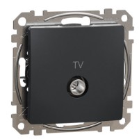 Кінцева TV-розетка 4 дБ Schneider Electric Sedna Design & Elements чорна SDD114471