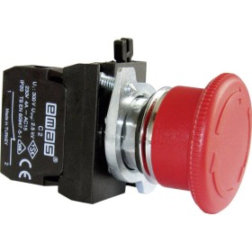 Аварійна кнопка "грибок" EMAS CM200MK D=40мм без фіксації (1НЗ) червона