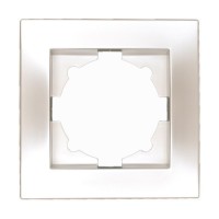 Рамка ELBI VEGA Silverline перлина 1-на ( 510-012500-271 )