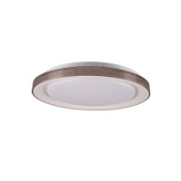 Люстра с пультом светодиодная, потолочный светильник Goldlux 331878 Grazyna LED 1x48W 3000K/4000K/6000K 5300Lm IP44 серая
