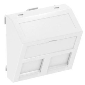 Кутова накладка для супортів модуля OBO Bettermann 45х45 2хRJ45 (AMP SL Series Brand-Rex Nexans) біла (6119238)
