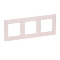 Рамка 3-постова Legrand Niloe Step рожевий (863293)