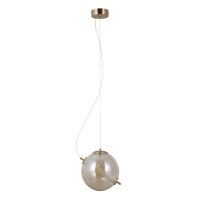 Подвесной светильник, люстра Italux PND-34366-HBR-AMB Nola LED 1x12W 3000K 1020Lm IP20 золотой