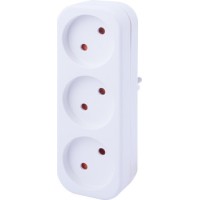 Тройник E.Next e.socket.003.10.2 2P 10А без заземления (s9100053)