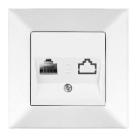 Розетка комп'ютерна Meridian, RJ45 Cat.5e, білий