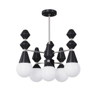 Люстра Pikart 5112-8 Dome V6 G9 6x15W IP20 чорна