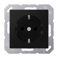 Розетка с накладкой Jung A A1520BFSWM черный