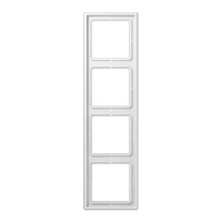 Рамка 4-постовая Jung LS 990 LS984WW белый